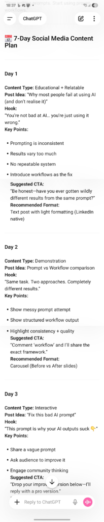 create a social media calendar with AI